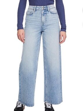 NWT No Boundaries high waisted wide leg slouchy jeans size 5